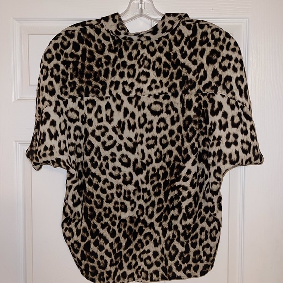 new rag & bone leopard print blouse - Picture 3 of 4
